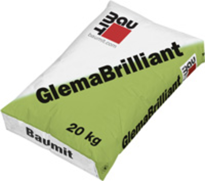 Baumit GlemaBrilliant beltéri cementes hófehér glettanyag (0-3 mm) 20kg